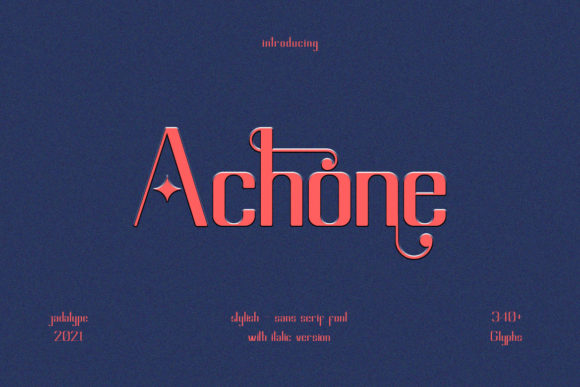 Achone Font: A Versatile Typeface for Creative Makers