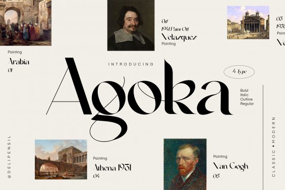 Agoka Font: A Serif Typeface for Creative Makers