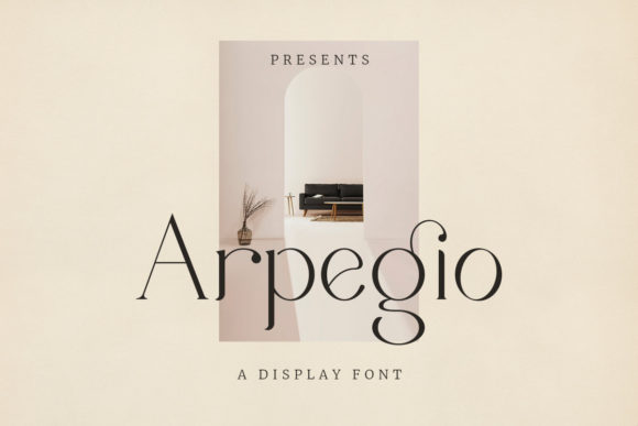 Arpegio Typeface: A Luxe Serif for Digital Design