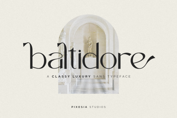 Baltidore Typeface: A Luxurious Sans Serif for Real Branding Projects