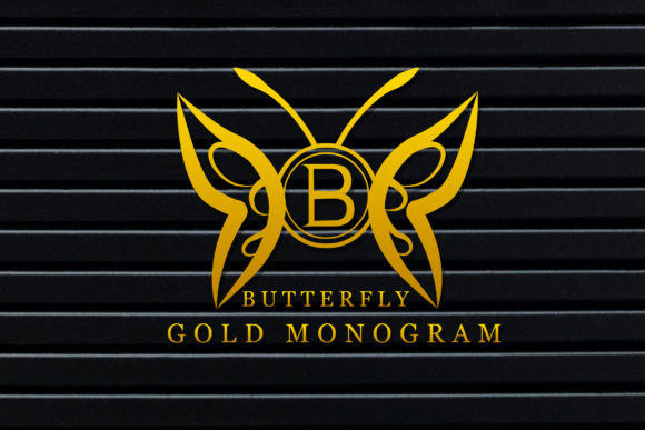 Butterfly Gold Monogram Font: A Simple Way to Elevate Your Brand