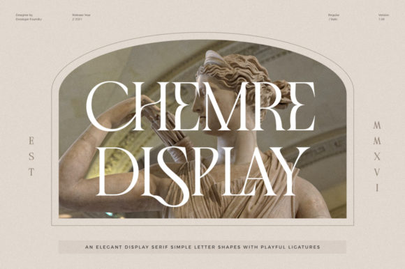 Chemre Font: A Timeless Typeface for Bold Campaigns