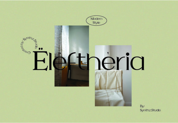 Eleftheria Font: A Chic Serif for Crafters and Product Makers