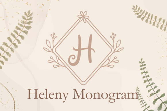 Elevate Your Brand with the Heleny Monogram Font