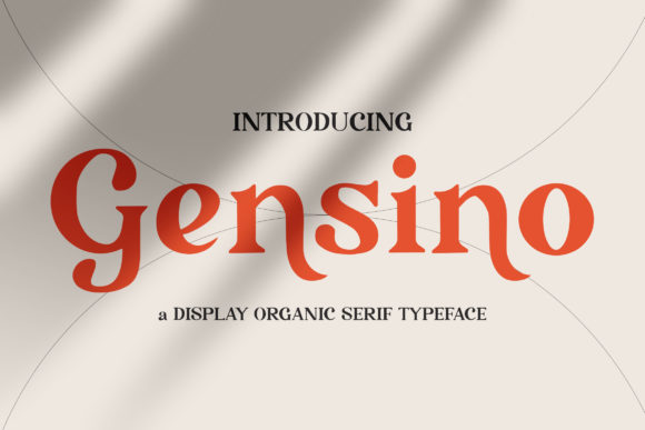 Gensino: A Versatile Serif Typeface for Campaign Designers