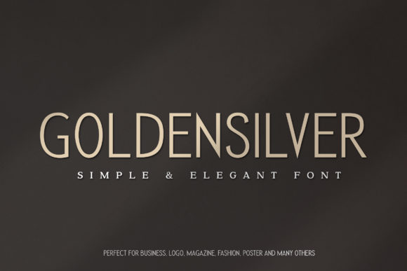 Golden Silver: A Modern Typeface for Polished Design