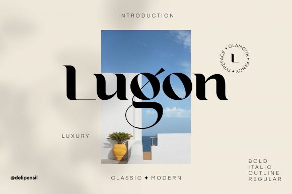 Lugon Font: A Luxurious Serif for Digital Design