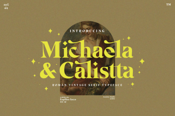 Michaela Calistta: A Stylish Typeface for Strong Campaigns