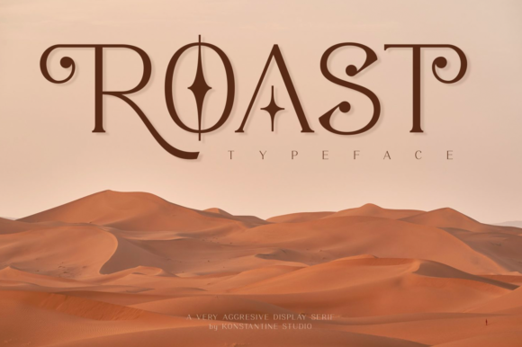 Roast Font: A Serif Typeface for Strong Digital Design