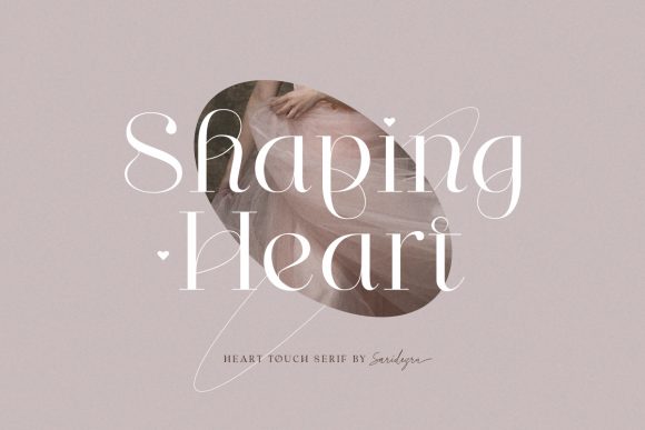 Shaping Heart Font: A Beautiful Serif for Crafting and Design