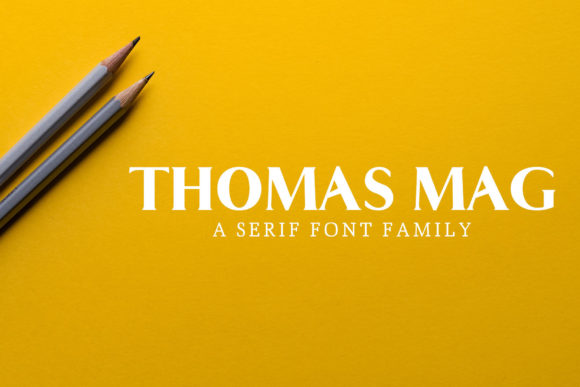 Thomas Mag Family: A Premium Serif Typeface for Crafters and Creators