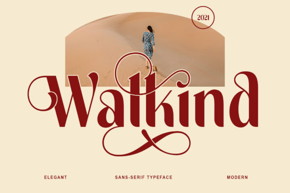 Walkind Font: A Stylish Serif for Crafting and Selling